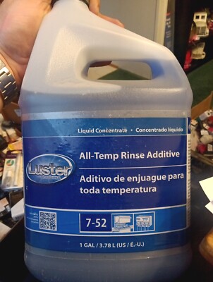 Luster P&G Dish Close Loop All-Temp Rinse Additive 7-52 Liquid Concentrate 1 Gal