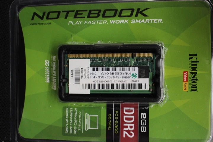 New Lot of 2  Kingston 2GB DDR2 PC2-5300 667MHz Notebook Memory Cards - Image 2 of 4
