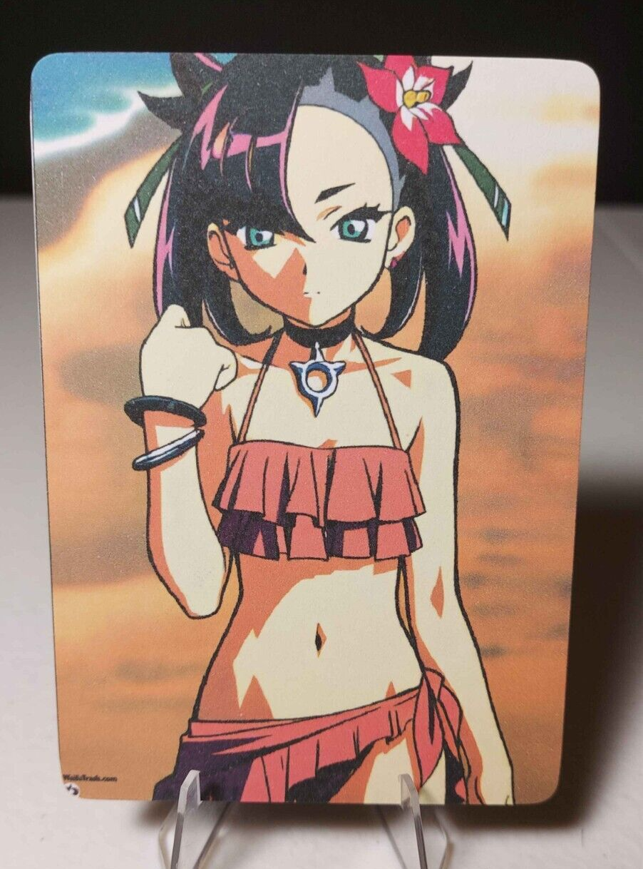 Marnie Full Art Goddess Story Pokemon Waifu Trading Card