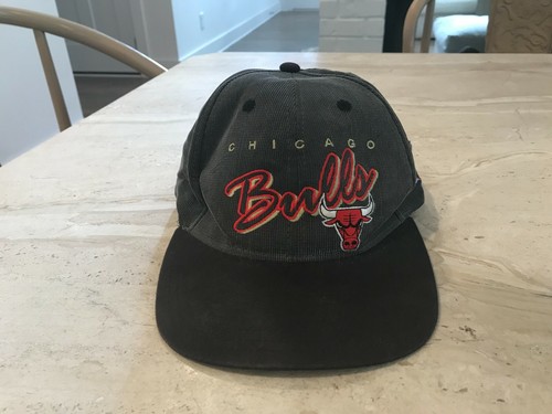 VINTAGE Chicago Bulls Sports Script Snapback Cappello Berretto NBA RARO |  eBay