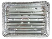 Handi-Foil Medium Size Disposable Aluminum Foil Broiler Baking Pan HFA REF# 333