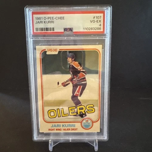 1981-82 O-Pee-Chee JARI KURRI Rookie PSA 4 #107