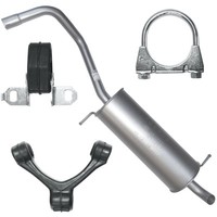 EndschalldäMpfer Auspuff Endtopf FüR Volkswagen VW Polo IV 4 9N 01-09 1.4