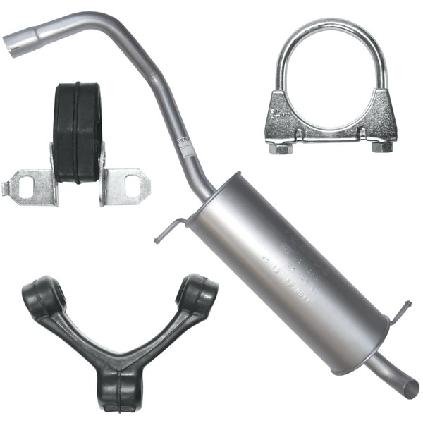 EndschalldäMpfer Auspuff Endtopf FüR Volkswagen VW Polo IV 4 9N 01-09 1.4-image