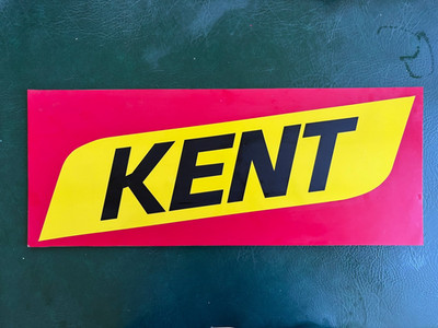 Vintage 24'' Kent Feed Sign on Plastic