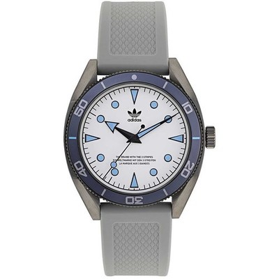 Herrenuhr Adidas Edition Two AOFH22003 Silikon Grau Blau Sub 100mt