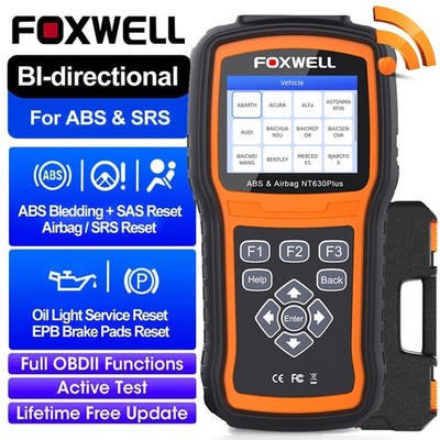 Foxwell NT630 Plus Professional OBD2 ABS Bleeding SRS SAS Bidirectional Tool