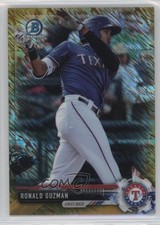 2017 Bowman Chrome Prospects Gold Shimmer Refractor 11/50 Ronald Guzman 4m6