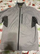 SmartWool Merino Sport UltraLight Jacket Men Medium  Gray Zip Liqghtweight