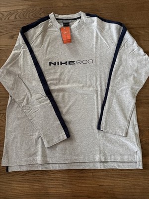 Vintage Nike Alpha Project Embroidered Long Sleeve Tshirt Xl Dead-stock NWT Gray
