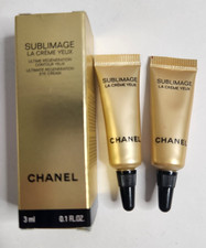NEW Lot of 3 CHANEL Sublimage La Creme Yeux Ultimate Eye Cream 3ml 0.1 oz Sample