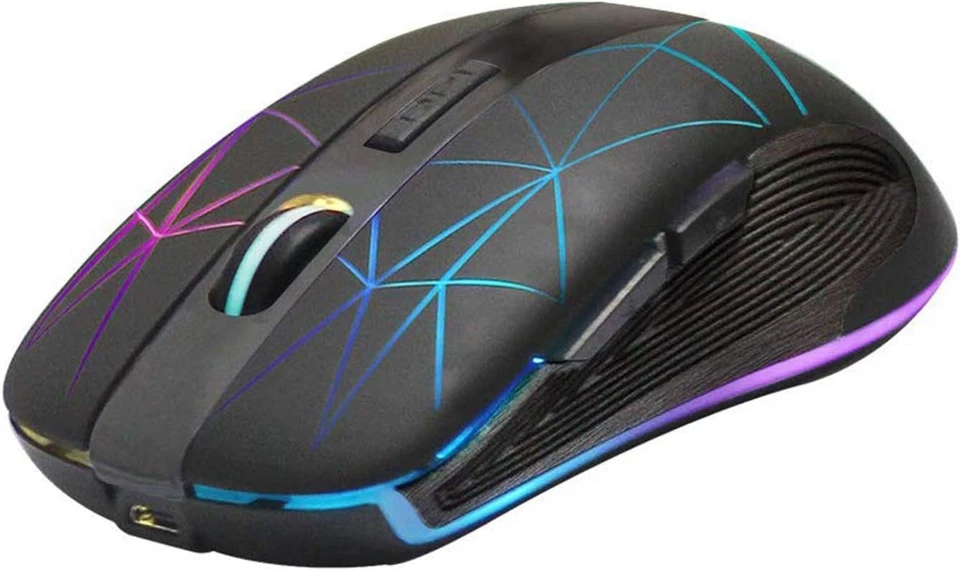 Rii RM200 Wireless Mouse,Rechargeable Gaming Mouse with USB Nano Receiver,5...  - Image 3 of 4