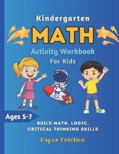 Paper Friction Kindergarten Math Activity Workbook for K Paperback  UK IMPORT 
