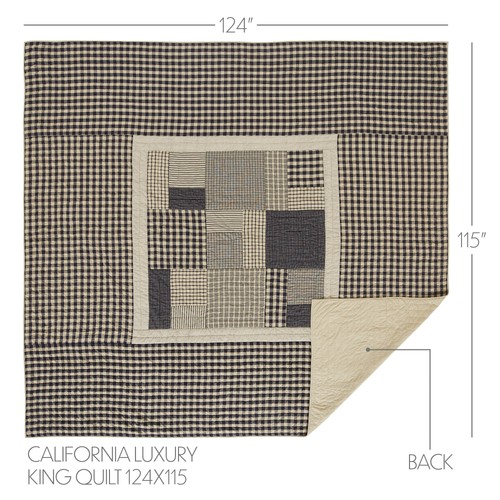 My Country California/Luxury King Quilt 124Wx115L VHC Brands - Picture 3 of 6
