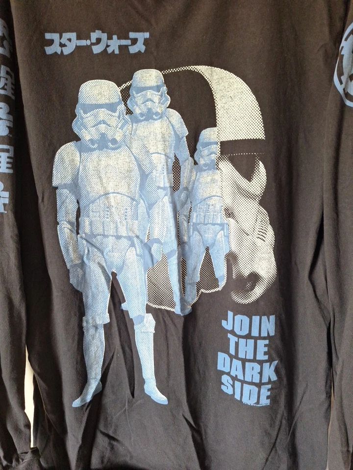 Camiseta Para Hombre Comida Chatarra XL NEGRA Star WAR únete al Lado Oscuro Foto 3 de 4