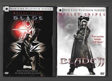 Blade and Blade II DVD 2001/2002 New Line Platinum Series Wesley Snipes