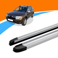Trittbretter passend für Dacia Duster ab Baujahr 04/2010-12/2017 MAJA Silber mit