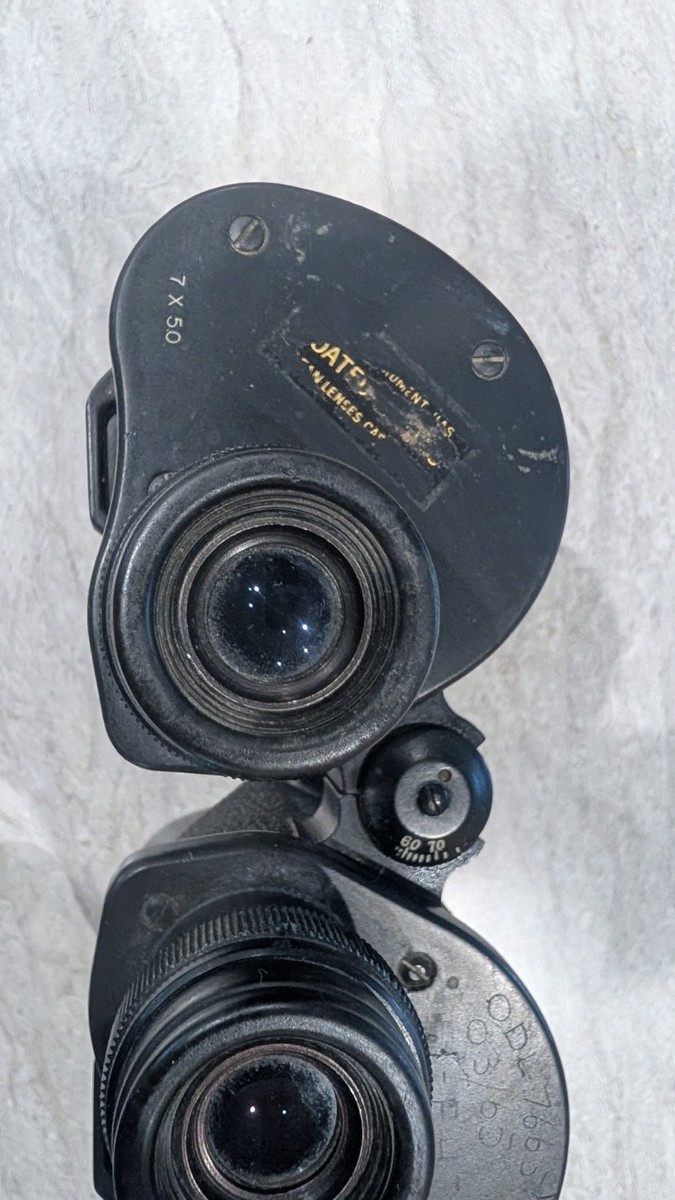 WW2 7x50 US NAVY BU SHIPS MARK 32 MOD 7 Binoculars w/ Original