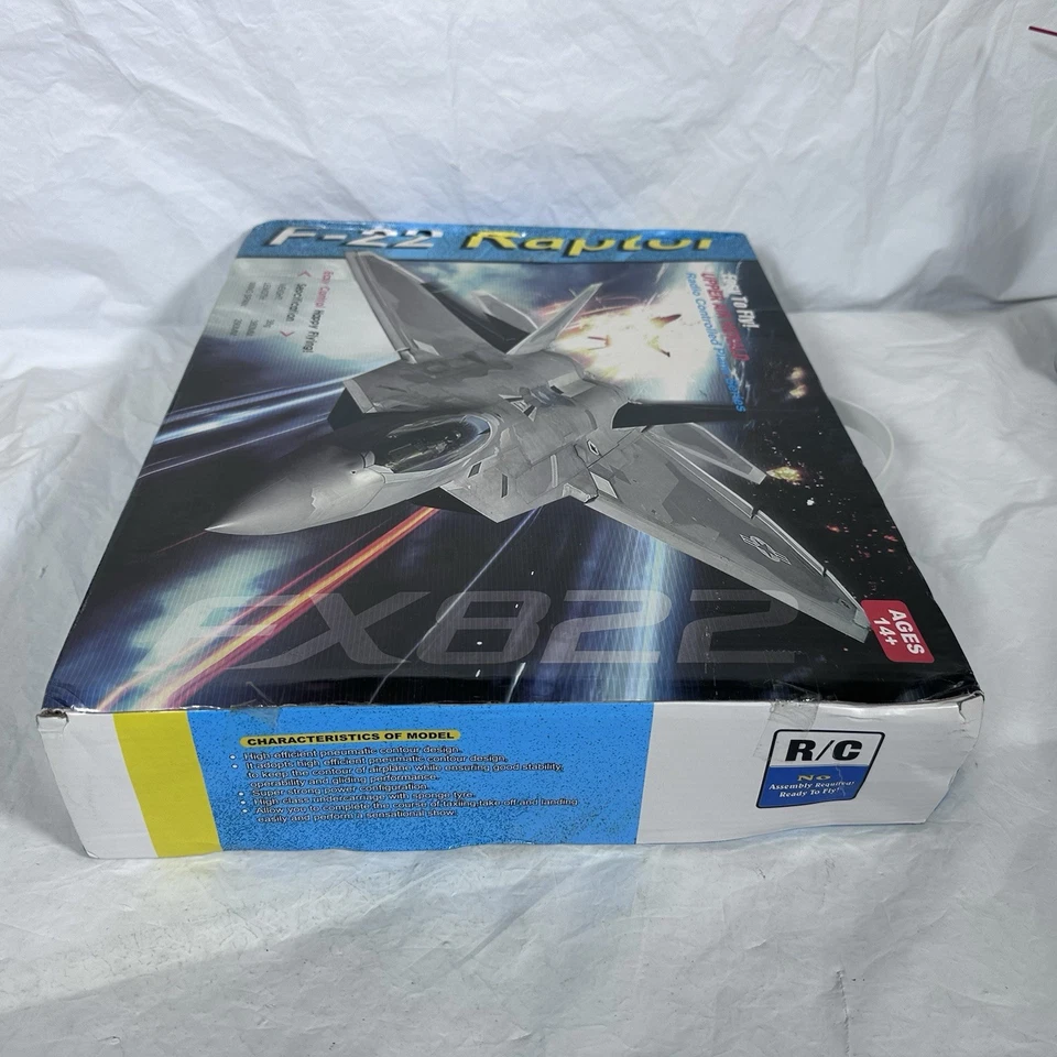 FX822 F-22 Raptor Airplane RC Remote Control 15” x 11.5” - Image 4 of 4