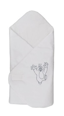 Wickeltuch Maulwurf weiß Baby Pucktuch Swaddle Schlafsack Baumwolle
