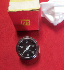 Nos Stewart Warner 2-18 0-80 Psi Mechanical Oil Pressure Gauge Brass Case 1972