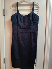 Calvin Klein Sleeveless Sheath Dress Indigo Style CD3G1BB2 Size 8 New With Tags