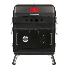 EMERIL LAGASSE SOUTHERN COOKER PORTABLE CHARCOAL GRILL MEAT SMOKER COMBO BLACK