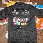 Men's Vintage JH Design Kyle Busch M&Ms Pit Crew Button Up Shirt Sz 2XL — photo 1