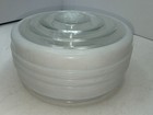 1940s VINTAGE Kitchen Ceiling Light Fixture frosted Milk Glass Shade Very Nice A — photo 1