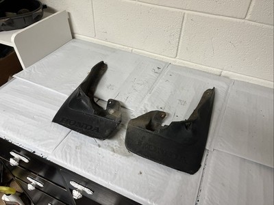 1990-1991 Honda Civic Sedan Front  Mudflaps Splash Guard OEM SH4 Mud Flap Damage