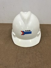 Vintage AMTRAK SAFETY HELMET Hard Hat Train Foreman advertising MSA plastic