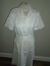 WOMENS NURSES WHITE DRESS HEIGHT 154CM BUST 80CM NEW WITH MARKS