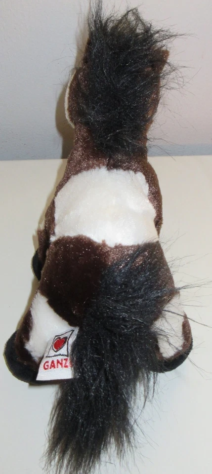 GANZ Webkinz Brown & White PINTO PONY Plush ONLY Stuffed Toy NO CODE 8" HM147 - Image 3 of 4