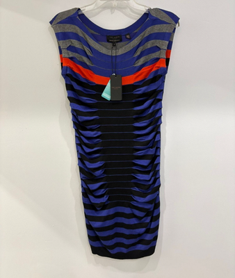 ted baker striped knit dress Ted Baker Arisu Striped Knitted Cotton Dress In White