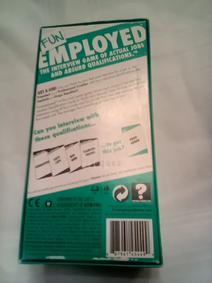 FUN EMPLOYED Interview Game of Actual Jobs Absurd Questions Kickstarter 2016 NEW - Image 4 of 4