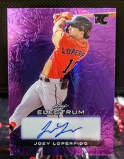 2024 Leaf Electrum Autographs Joey Loperfido #BA-JL1 Purple /25 (AU, RC)
