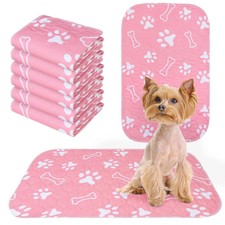 6 Pack Washable Pee Pads for Dogs, Reusable Puppy Pads for Potty Training, Wa...