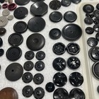  Vintage Estate BUTTONS Lot - Metal Bakelite Glass Fabric Wooden Leather 2.1 Lbs — photo 6