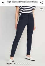 Old Navy women's blue pants size 8 high-rise pixie