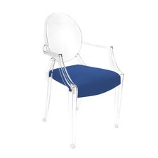 MYAREADESIGN IL CUSCINO per sedia KARTELL LOUIS GHOST in ecopelle GRETA