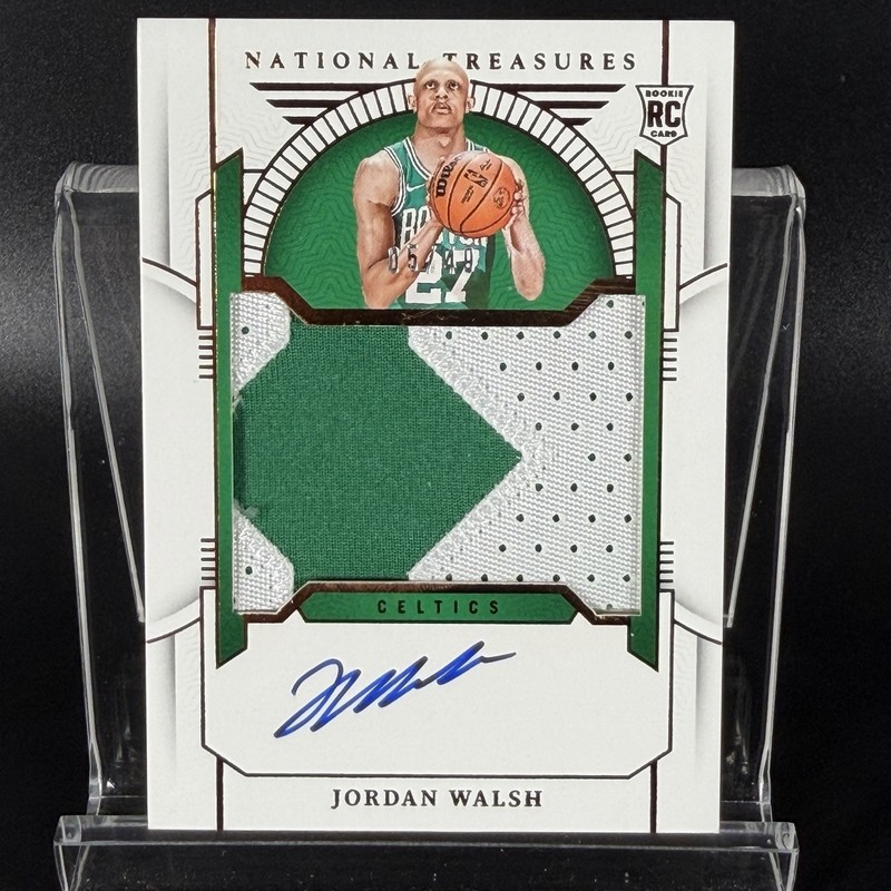 Jordan Walsh 2023-24 National Treasures Rookie Patch Auto RPA Bronze 5/49