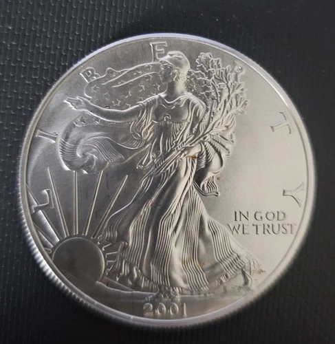 U.S. Mint American Silver Eagle 2001-1 oz .999 Fine Silver Coin