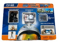 Explore One HD Action Camera WiFi  Accessories New, Complete Partial Open Pack