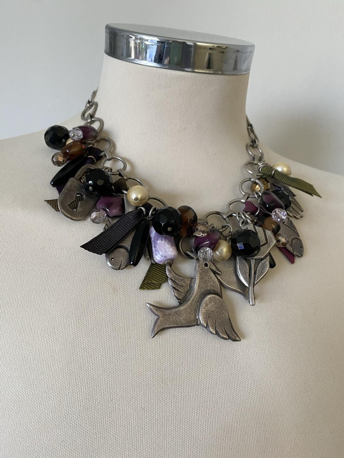 PHILIPPE FERRANDIS Signed Silver Multi-Charm & Be… - image 19