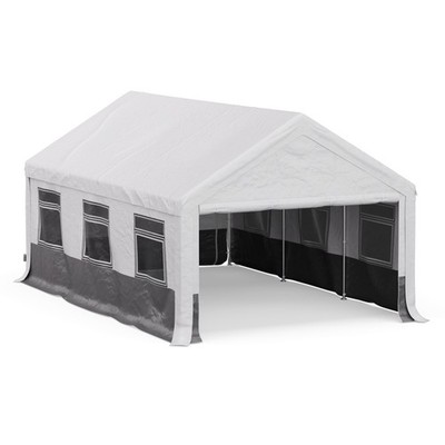 Partyzelt 4x6 m Festzelt Wasserdicht Pavilion Gartenzelt Pop Up mit Seitenwände 