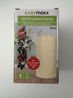 Easy Maxx LED Projektor Kerze 15 cm Neu 