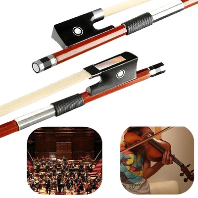 Professional 4/4 Brazilwood Ebony Frog Violin Arbor White