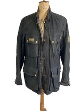 Belstaff Trialmaster Jacket Cotton Waxed Black XXXL