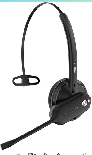 Yealink WH67-TEAMS Microsoft Wireless Ear Headset and Touchscreen Base Stand - 第 7/16 張圖片