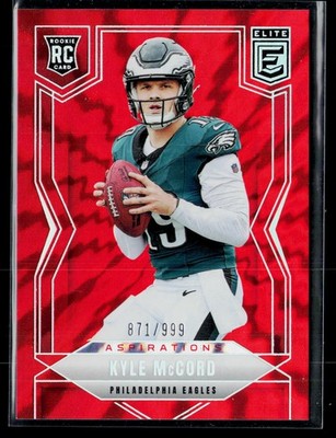 2025 Panini Donruss Elite Football KYLE MCCORD RC Aspirations #/999 #171 Eagles